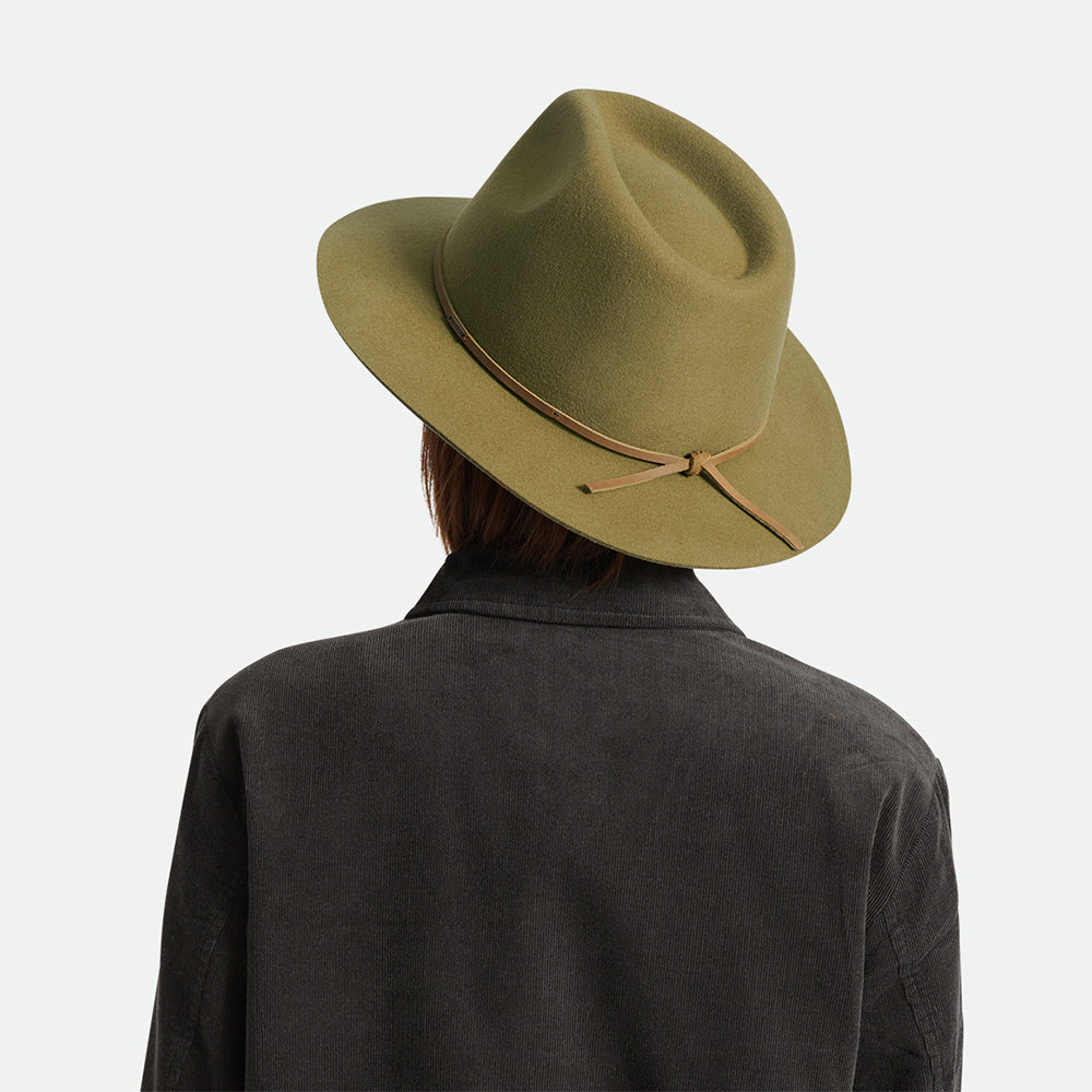 Sombrero Fedora Wesley de fieltro de lana de Brixton - Bronce