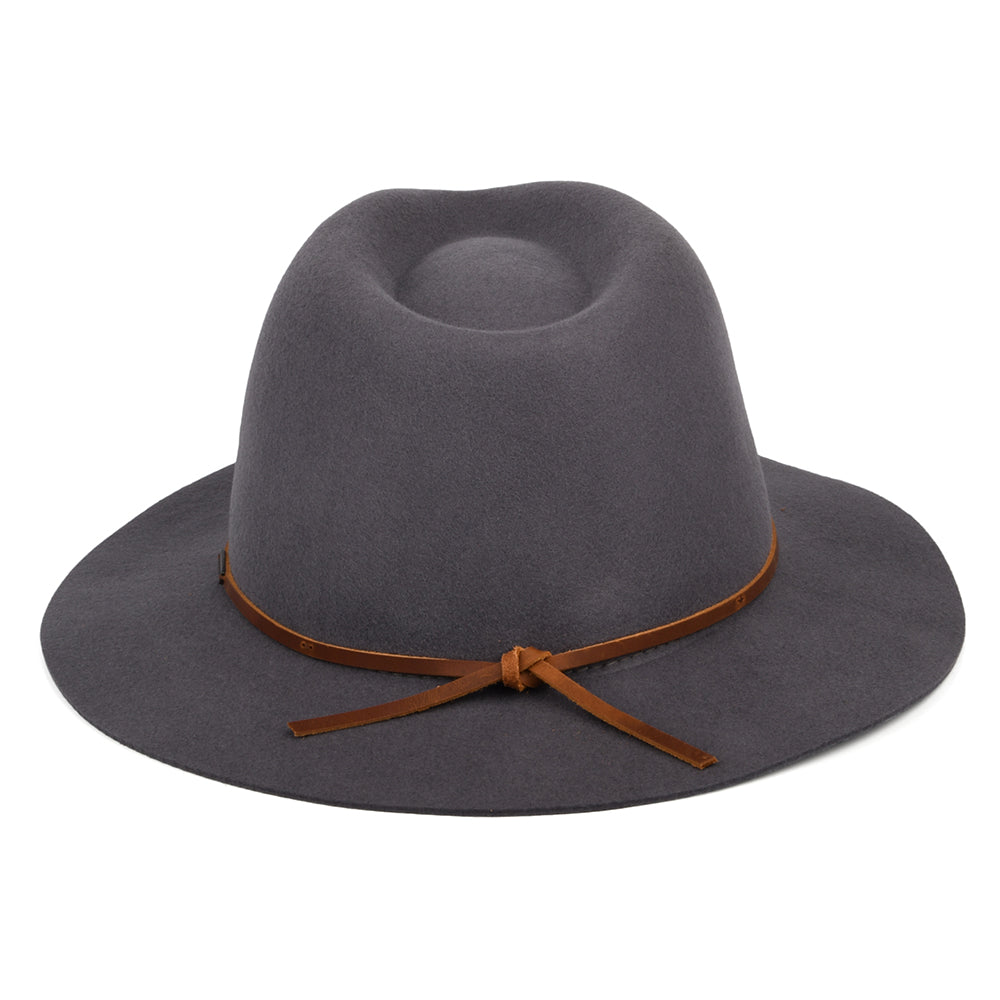 Sombrero Fedora Wesley de fieltro de lana de Brixton - Gris