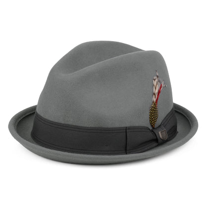 Sombrero Trilby Gain de fieltro de lana de Brixton - Gris