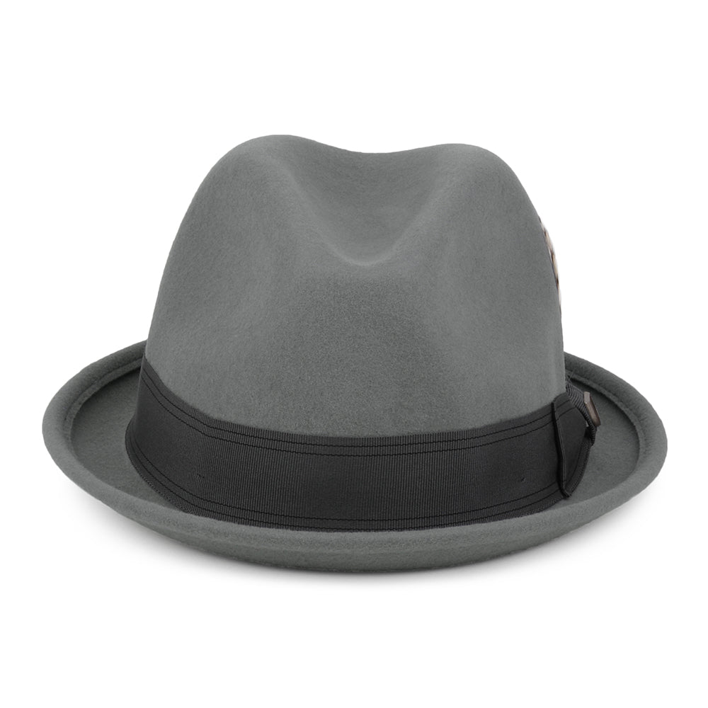 Sombrero Trilby Gain de fieltro de lana de Brixton - Gris
