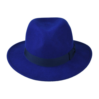 Sombrero Fedora Curtis plegable de Bailey - Azul Real