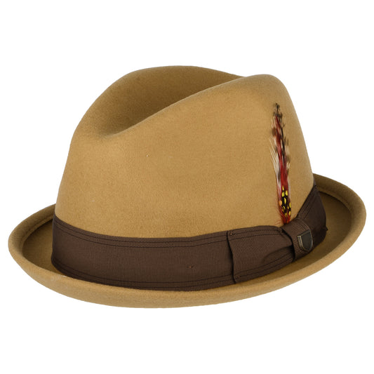 Sombrero Trilby Gain de fieltro de lana de Brixton - Arena del Desierto
