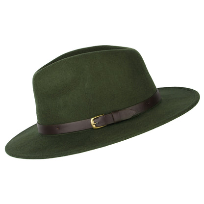 Sombrero Fedora Adventurer impermeable de Failsworth - Verde Pasto