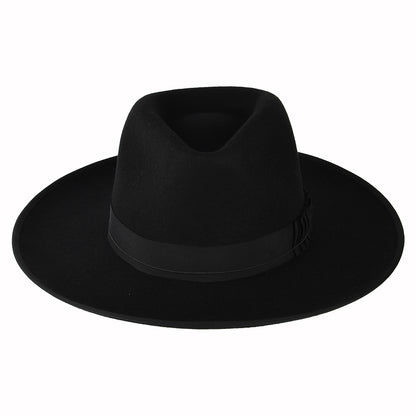 Sombrero Fedora Reno de fieltro de lana de Brixton - Negro