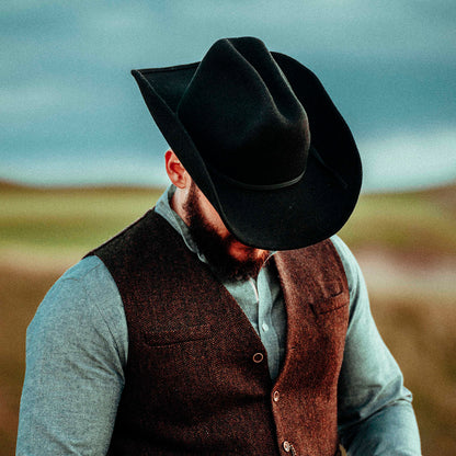 Sombrero Cowboy Western de Jaxon & James - Negro