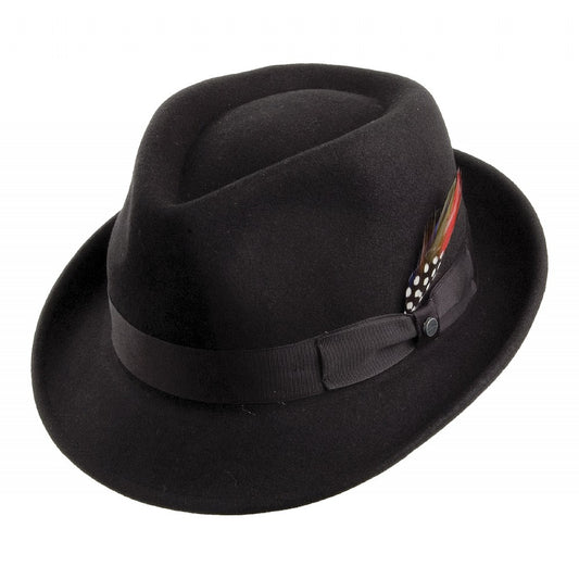 Sombrero Trilby Elkader flexible de Stetson - Negro