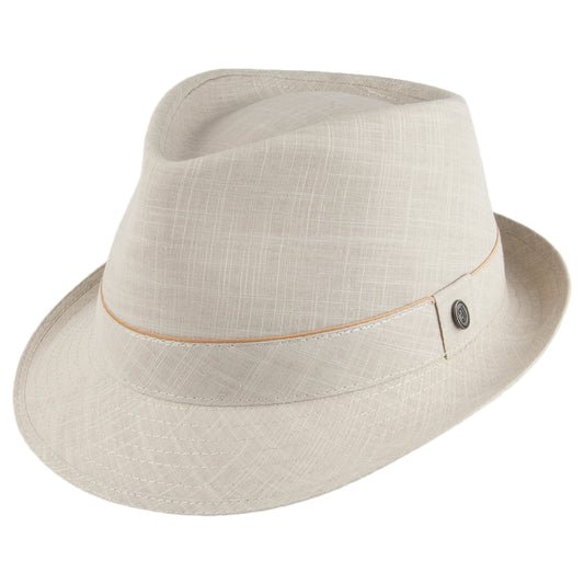 Sombrero Trilby de algodón de Jaxon & James - Avena