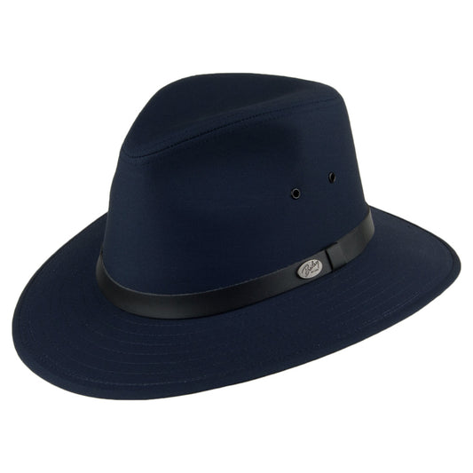 Sombrero Fedora Safari Dalton resistente al agua de Bailey - Azul Marino