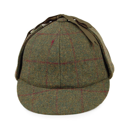 Gorra Sherlock Holmes de lana de Denton - Verde-Multi