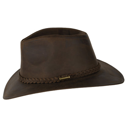 Sombrero Cowboy de buffalo leather de Stetson - Marrón