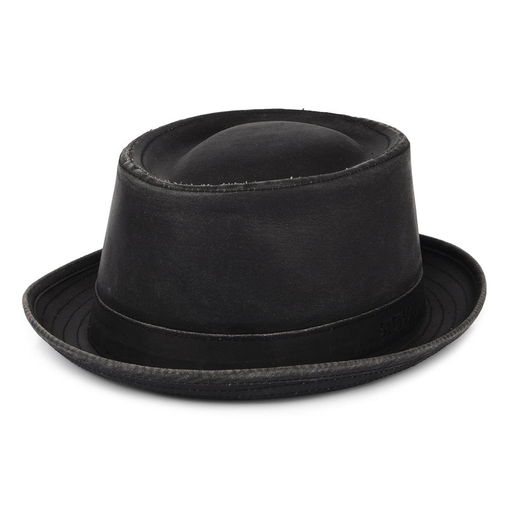Sombrero Pork Pie Odenton resistente al agua de Stetson - Negro