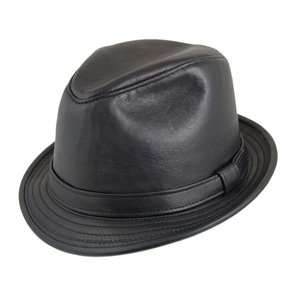 Gorro de piel Trilby de New York Hat Company - Negro