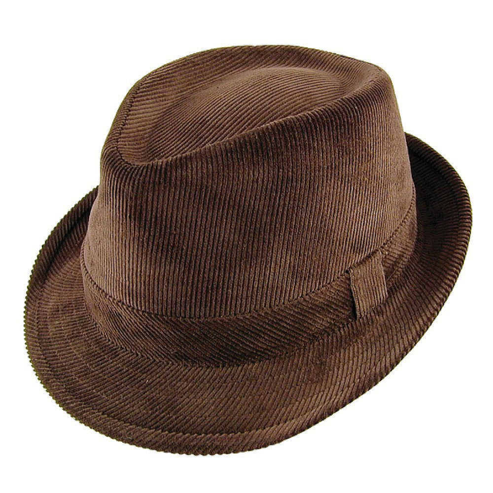 Sombrero Trilby de pana de Jaxon & James - Marrón