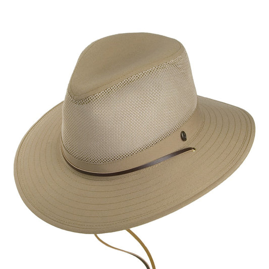Sombrero australiano ventilado Jaxon & James - Kaki