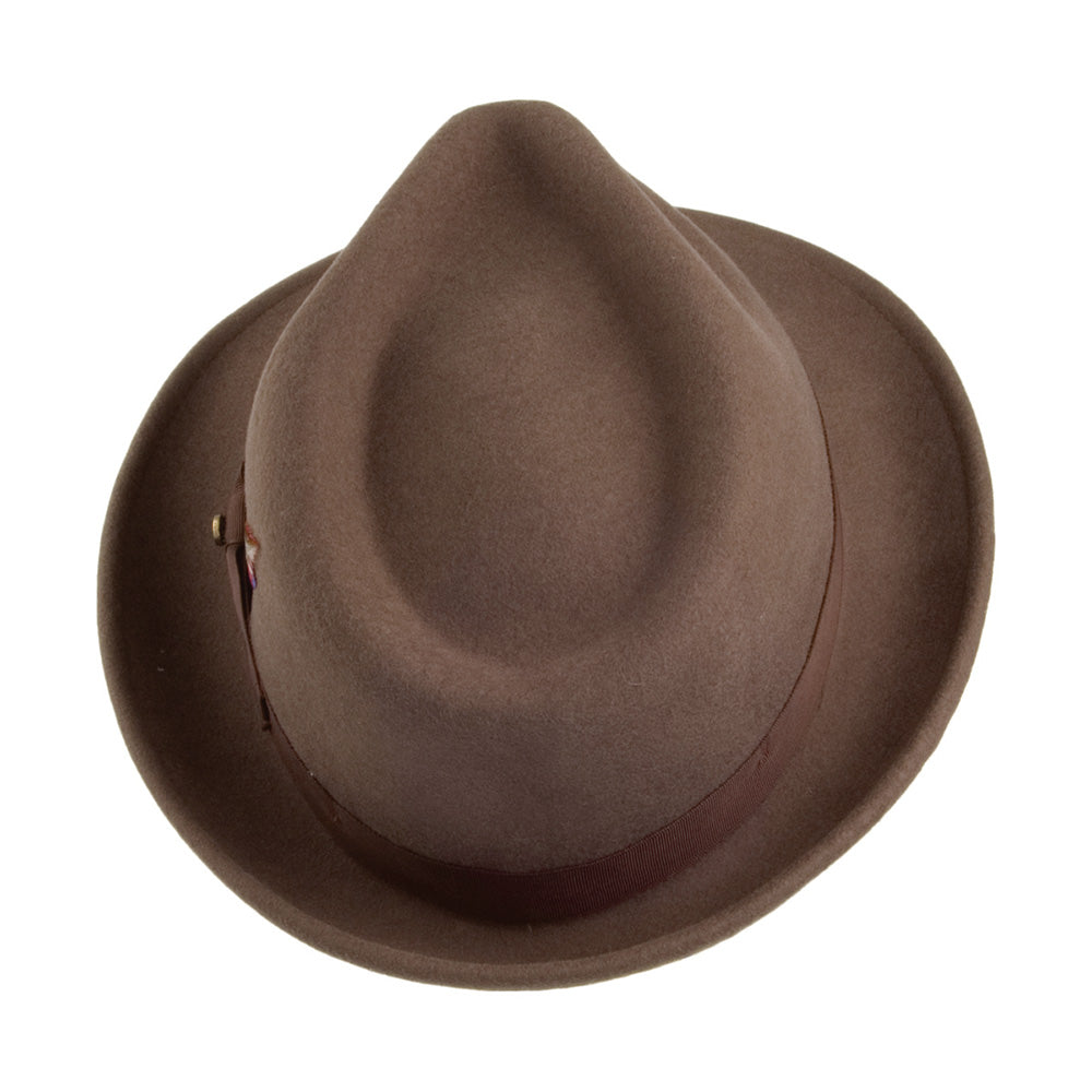 Sombrero Trilby Elkader flexible de Stetson - Marrón Claro