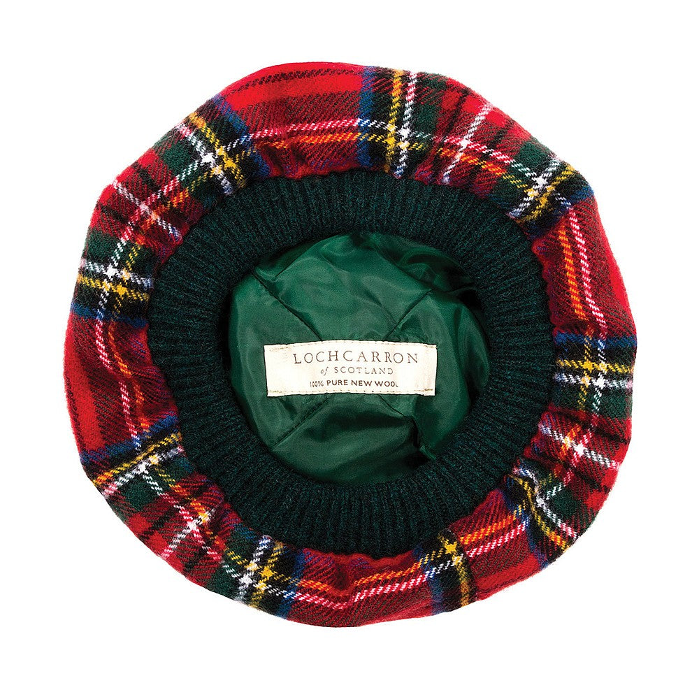 Sombrero Tam O' Shanter de lana de Lochcarron Of Scotland - Rojo
