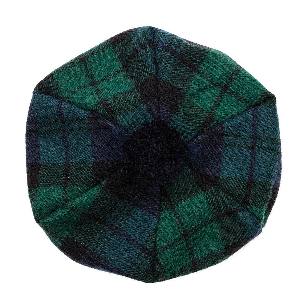 Sombrero Tam O' Shanter de lana de Lochcarron Of Scotland - Negro