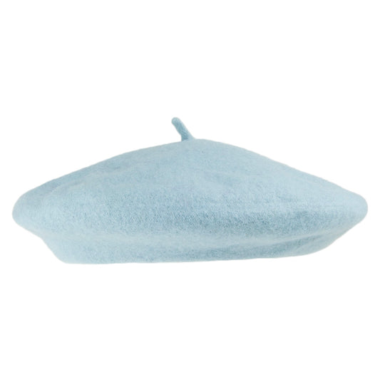 Boina Fashion de lana de Village Hats - Azul Claro