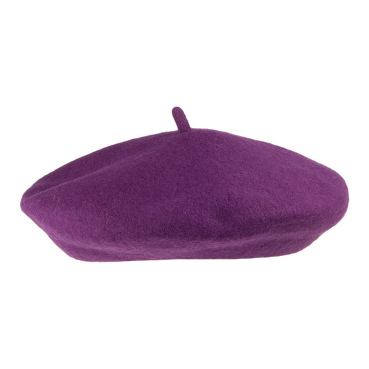 Boina Fashion de lana de Village Hats - Morado