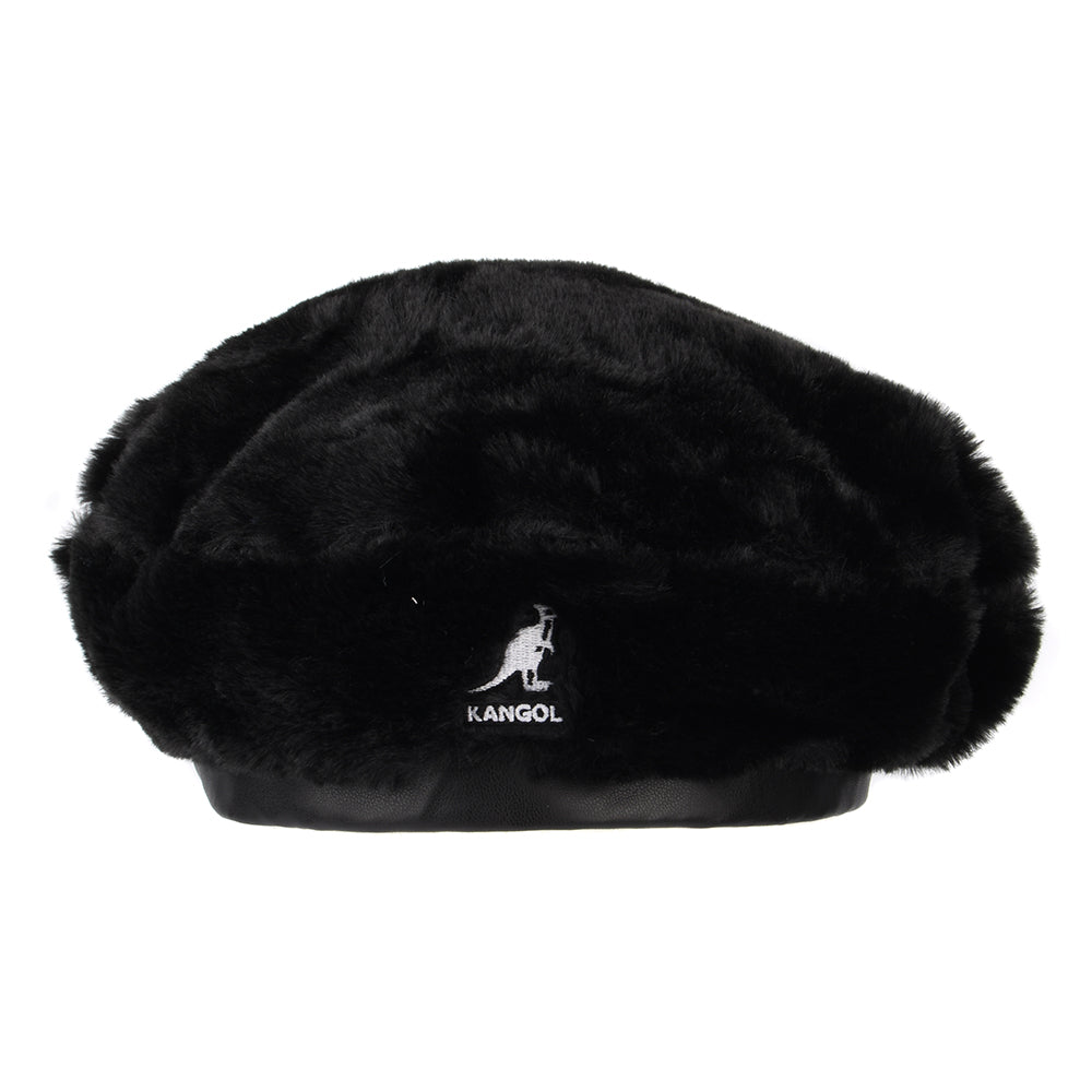 Boina de piel sintética de Kangol - Negro