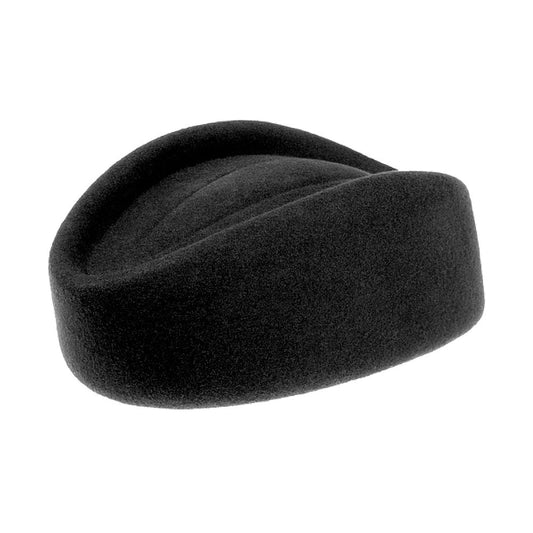 Sombrero Pillbox azafata de sur la tête - Negro