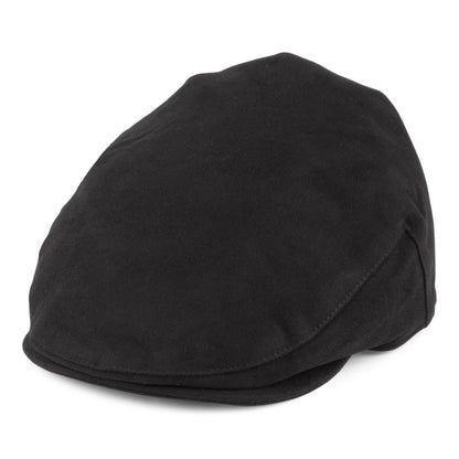 Gorra plana de tejido suave de algodón de Christys - Negro