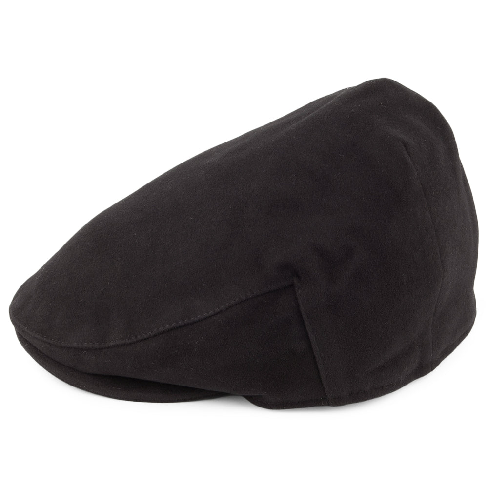 Gorra plana de tejido suave de algodón de Christys - Negro
