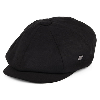 Gorra Newsboy unisex Alfie de Melton de Failsworth - Negro