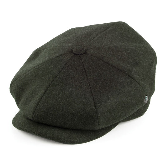 Gorra Newsboy de lana Loden de City Sport - Verde Oscuro