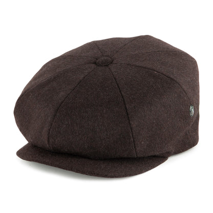 Gorra Newsboy de lana Loden de City Sport - Marrón