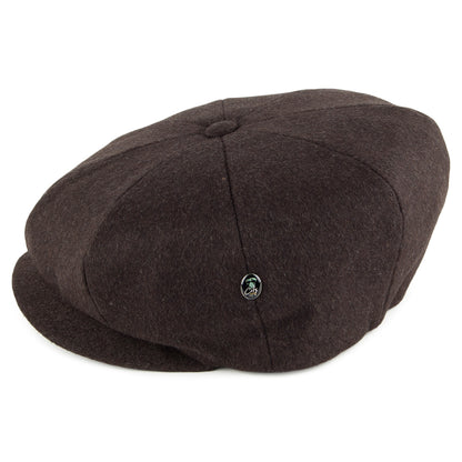 Gorra Newsboy de lana Loden de City Sport - Marrón