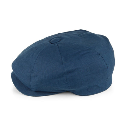 Gorra Newsboy 8 piezas de lino de Christys - Azul