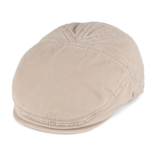 Gorra plana de algodón Paradise de Stetson - Beige