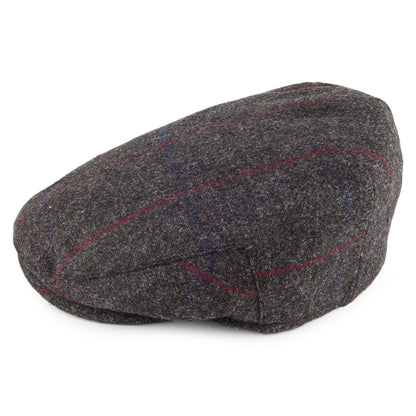 Gorra plana Balmoral de Country Tweed de Christys - Antracita