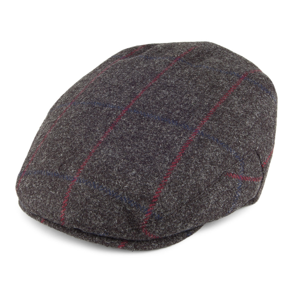 Gorra plana Balmoral de Country Tweed de Christys - Antracita
