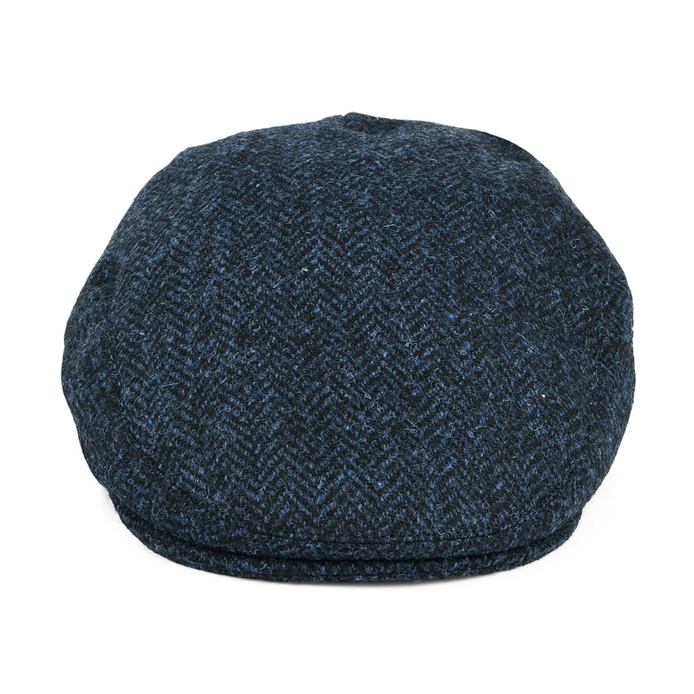 Gorra plana Stornoway de HARRIS TWEED de Failsworth - Azul