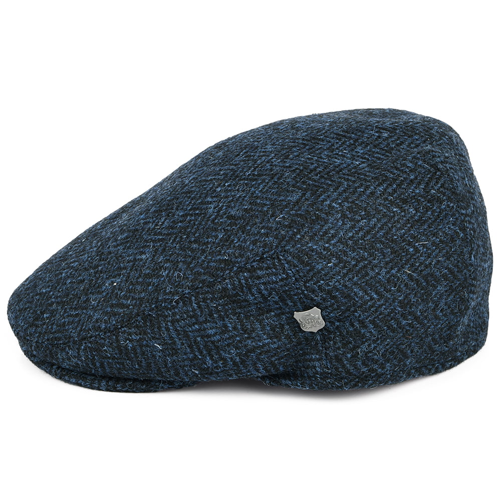 Gorra plana Stornoway de HARRIS TWEED de Failsworth - Azul