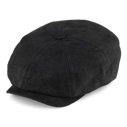 Gorra Newsboy Hatteras de de piel de Stetson - Negro