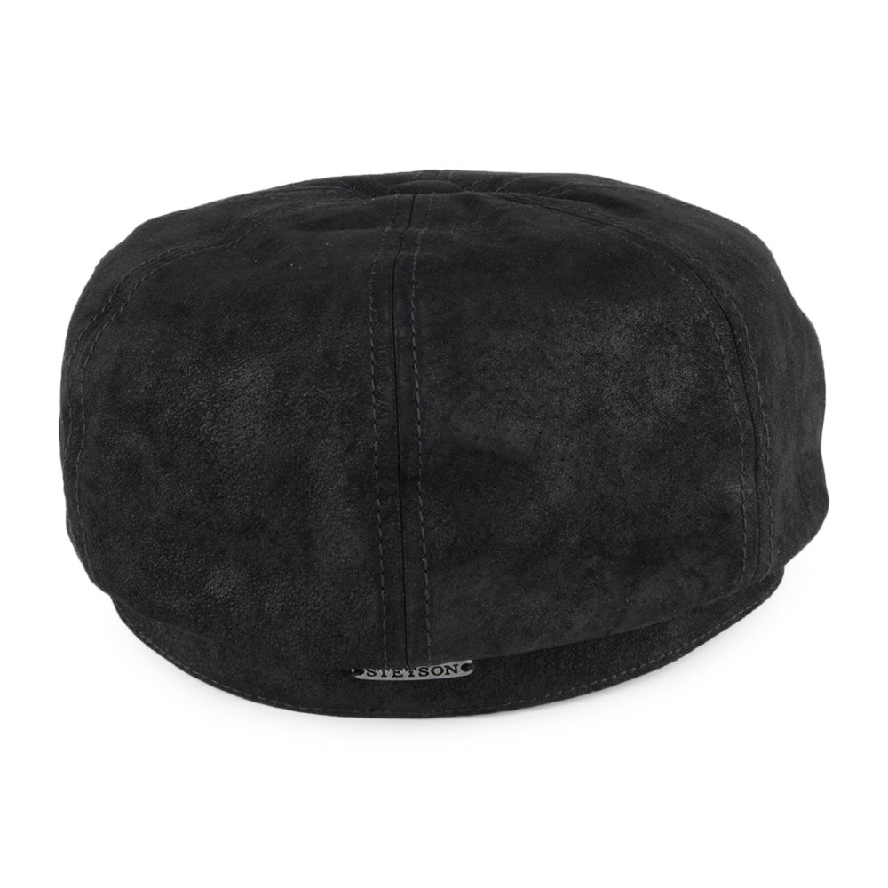 Gorra Newsboy Hatteras de de piel de Stetson - Negro