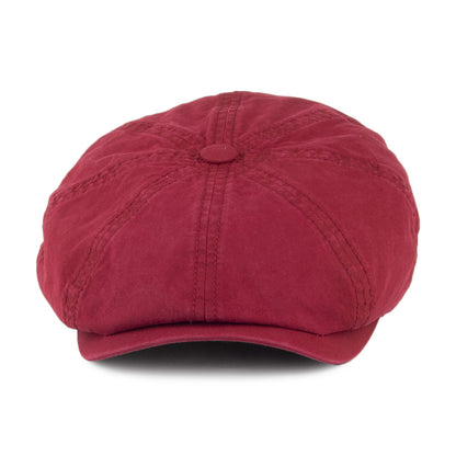 Gorra Newsboy Hatteras algodón orgánico de Stetson Hats - Burdeos