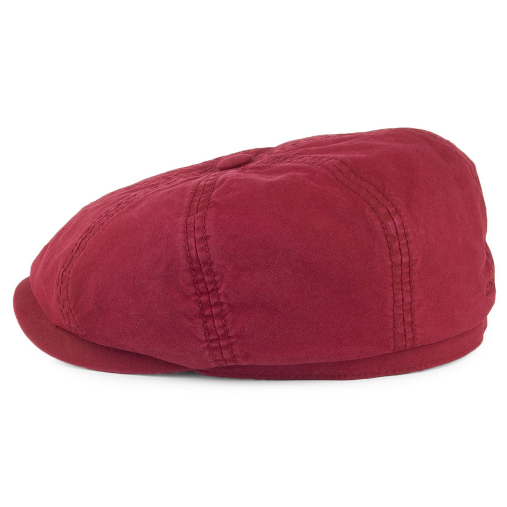 Gorra Newsboy Hatteras algodón orgánico de Stetson Hats - Burdeos