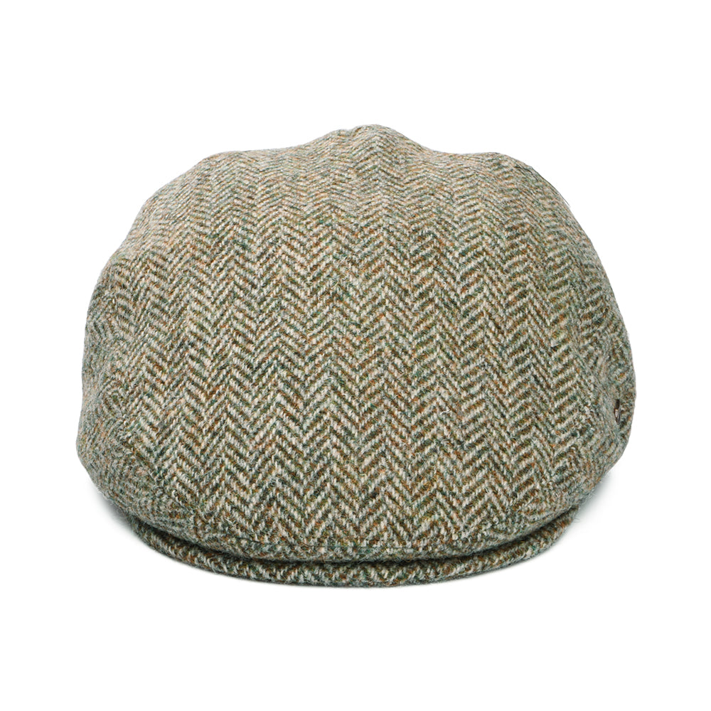 Gorra plana Stornoway diseño espiga HARRIS TWEED Failsworth-Beige-Kaki