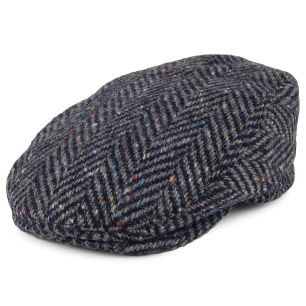 Gorra plana Longford de Tweed Donegal de Failsworth - Mezcla de grises