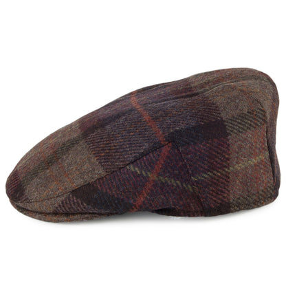 Gorra plana Cambridge de lana de Failsworth - Marrón Jaspeado