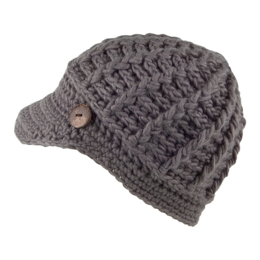 Gorra Baker Boy tejida de Scala - Gris