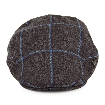 Gorra plana Gamekeeper repelente al agua a cuadros de Failsworth - Gris-Azul