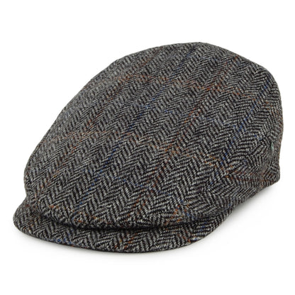 Gorra plana Visera extendida de HARRIS TWEED de City Sport - Gris-Negro