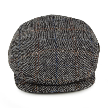 Gorra plana Visera extendida de HARRIS TWEED de City Sport - Gris-Negro