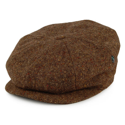 Gorra Newsboy de Tweed Donegal de City Sport - Marrón Jaspeado