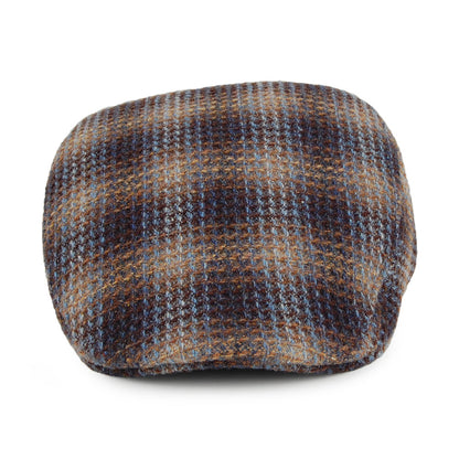 Gorra plana Detroit texturado de lana de borrego de Crambes - Múltiples tonalidades azules